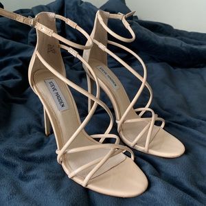 Steve Madden Nude Strappy Heels
